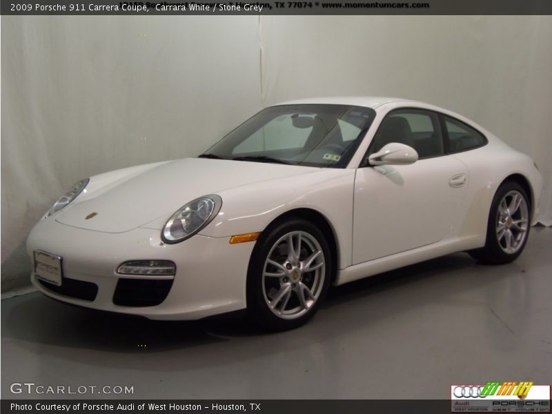 Carrara White / Stone Grey 2009 Porsche 911 Carrera Coupe