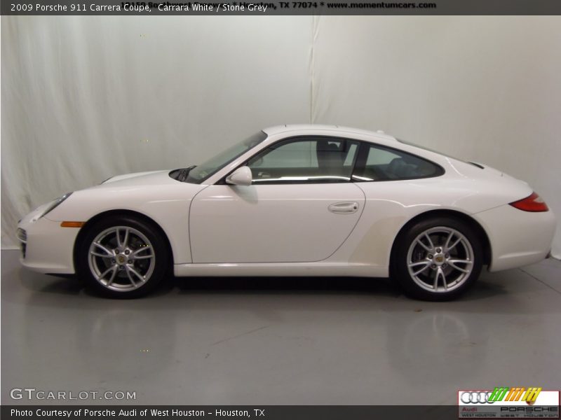 Carrara White / Stone Grey 2009 Porsche 911 Carrera Coupe