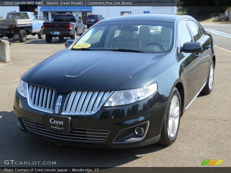 Atlantis Green Metallic / Cashmere/Fine Line Ebony 2010 Lincoln MKS AWD