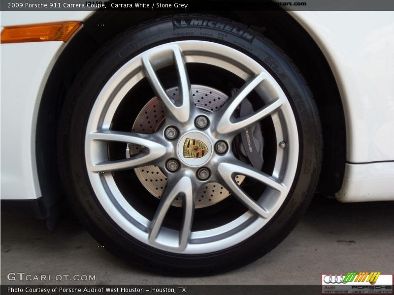 Carrara White / Stone Grey 2009 Porsche 911 Carrera Coupe