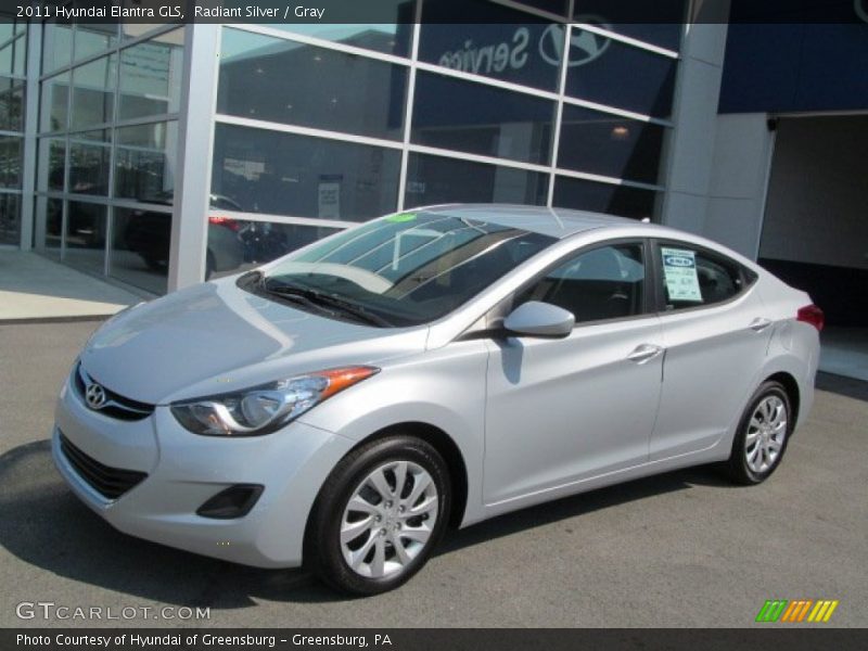 Radiant Silver / Gray 2011 Hyundai Elantra GLS