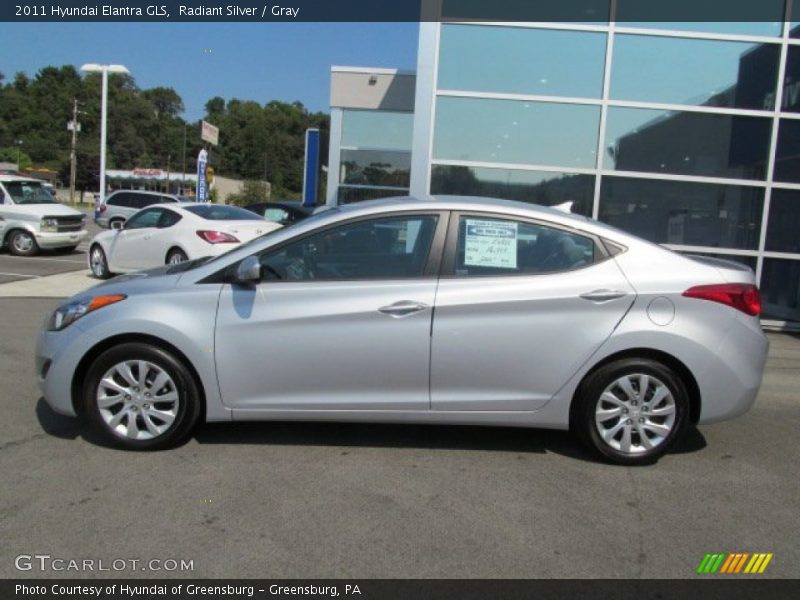 Radiant Silver / Gray 2011 Hyundai Elantra GLS