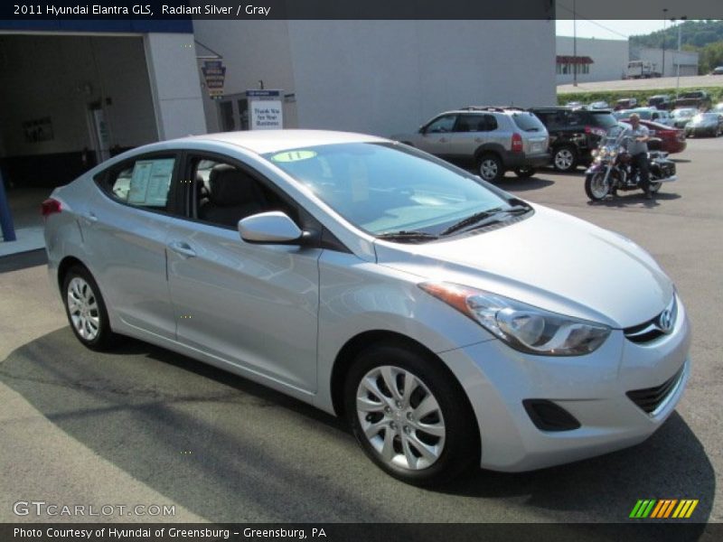 Radiant Silver / Gray 2011 Hyundai Elantra GLS