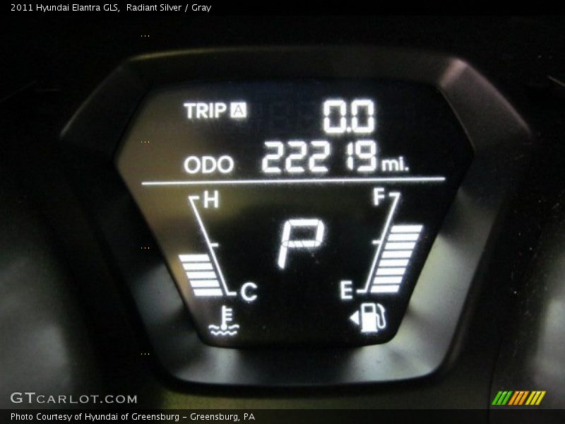 Radiant Silver / Gray 2011 Hyundai Elantra GLS