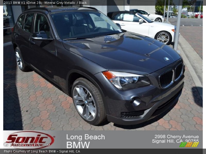 Mineral Grey Metallic / Black 2013 BMW X1 sDrive 28i