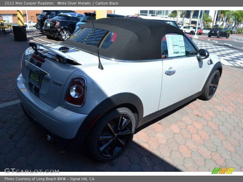 White Silver Metallic / Carbon Black 2013 Mini Cooper Roadster