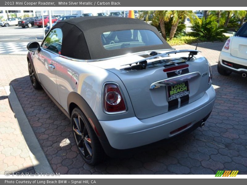 White Silver Metallic / Carbon Black 2013 Mini Cooper Roadster