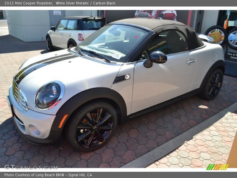 White Silver Metallic / Carbon Black 2013 Mini Cooper Roadster