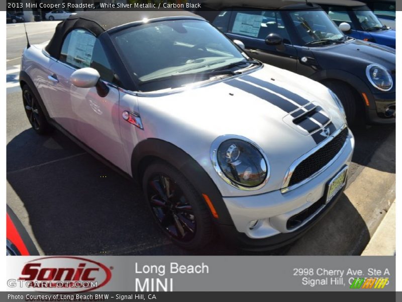 White Silver Metallic / Carbon Black 2013 Mini Cooper S Roadster