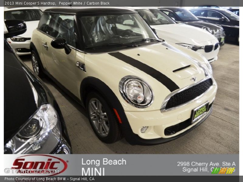 Pepper White / Carbon Black 2013 Mini Cooper S Hardtop