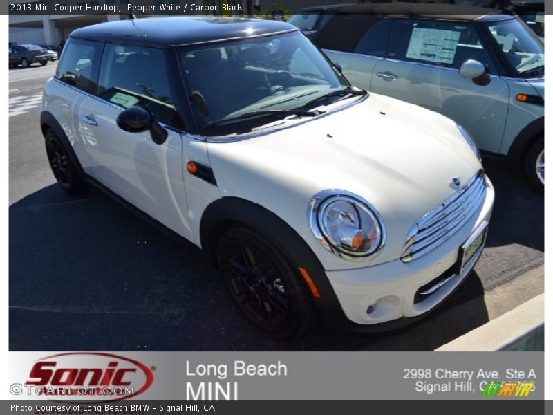 Pepper White / Carbon Black 2013 Mini Cooper Hardtop