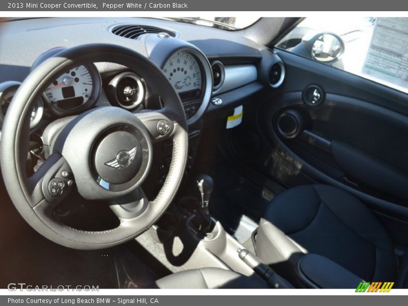 Pepper White / Carbon Black 2013 Mini Cooper Convertible
