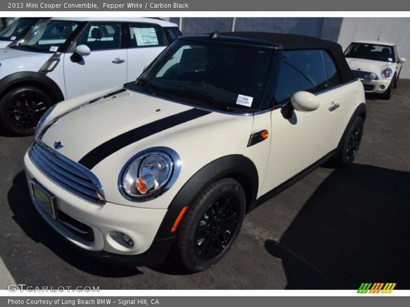 Pepper White / Carbon Black 2013 Mini Cooper Convertible