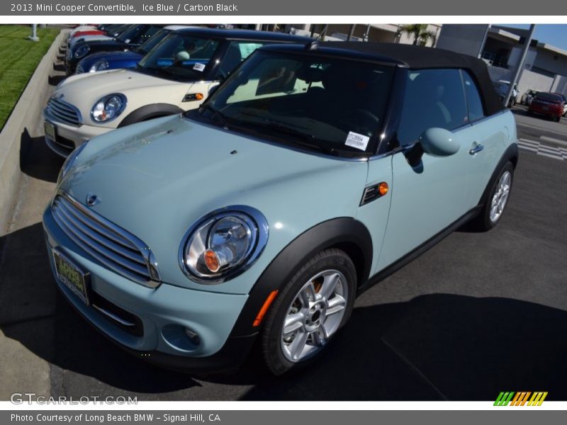 Ice Blue / Carbon Black 2013 Mini Cooper Convertible