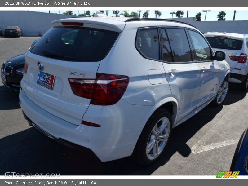 Alpine White / Black 2013 BMW X3 xDrive 35i