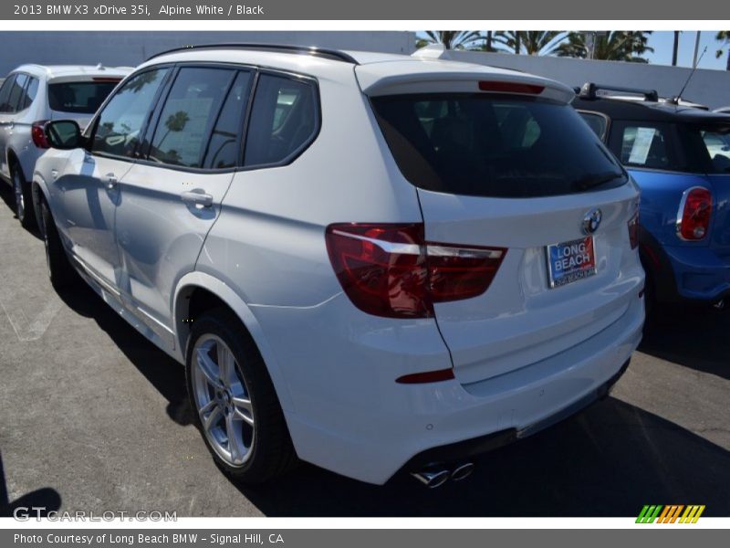 Alpine White / Black 2013 BMW X3 xDrive 35i