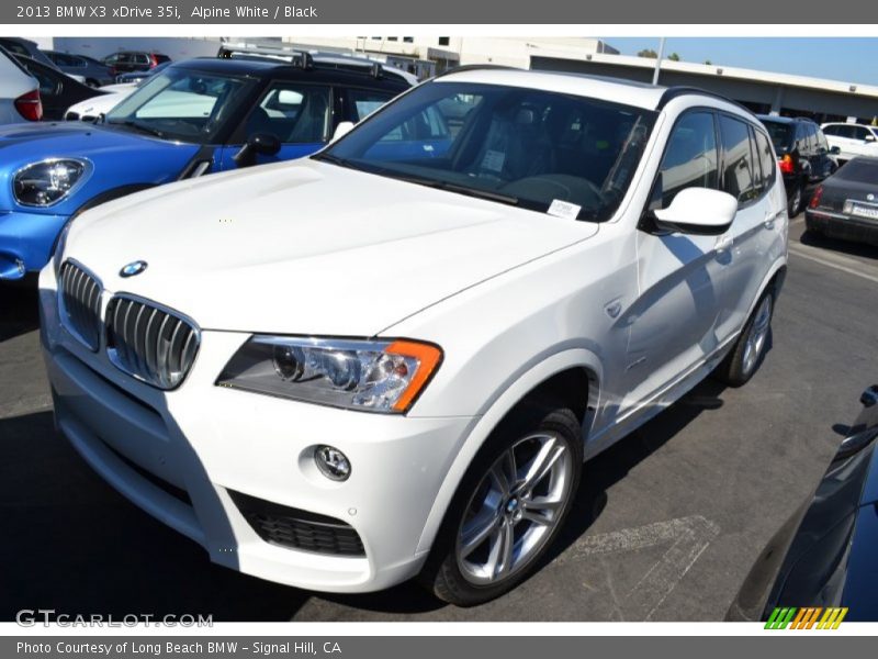 Alpine White / Black 2013 BMW X3 xDrive 35i