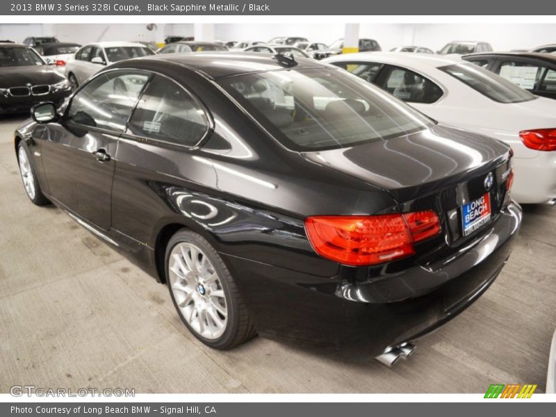 Black Sapphire Metallic / Black 2013 BMW 3 Series 328i Coupe