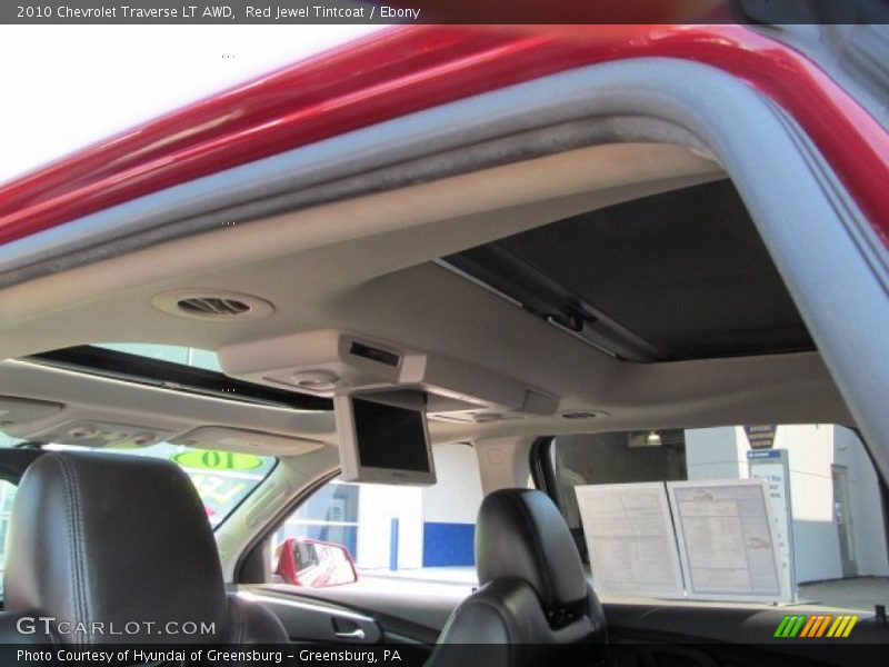 Red Jewel Tintcoat / Ebony 2010 Chevrolet Traverse LT AWD