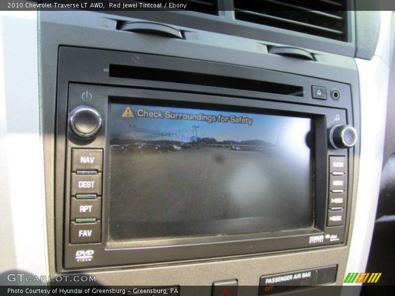 Red Jewel Tintcoat / Ebony 2010 Chevrolet Traverse LT AWD