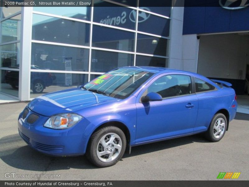 Nitrous Blue Metallic / Ebony 2008 Pontiac G5