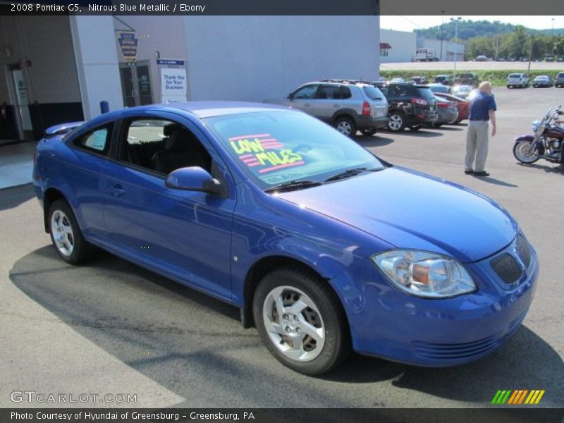 Nitrous Blue Metallic / Ebony 2008 Pontiac G5
