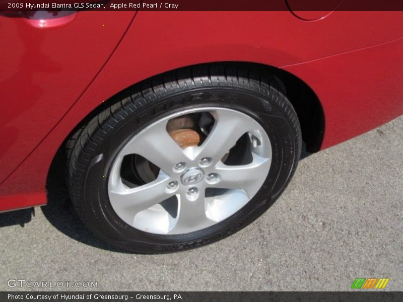 Apple Red Pearl / Gray 2009 Hyundai Elantra GLS Sedan