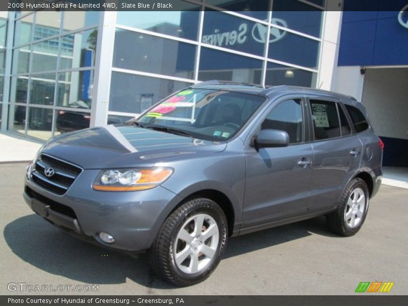 Slate Blue / Black 2008 Hyundai Santa Fe Limited 4WD