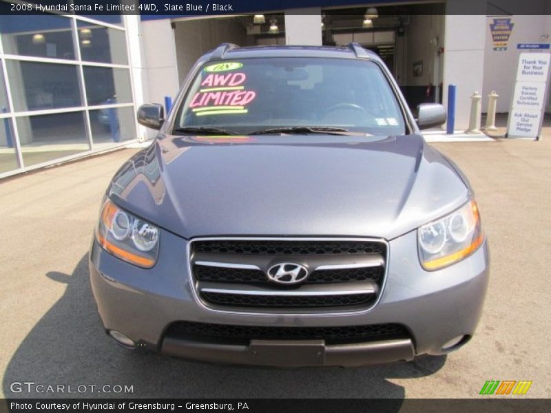 Slate Blue / Black 2008 Hyundai Santa Fe Limited 4WD