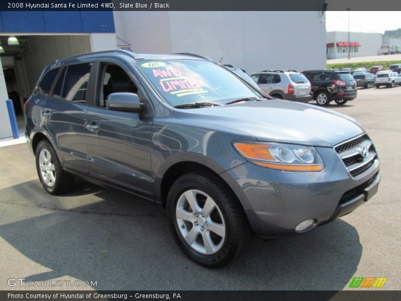 Slate Blue / Black 2008 Hyundai Santa Fe Limited 4WD