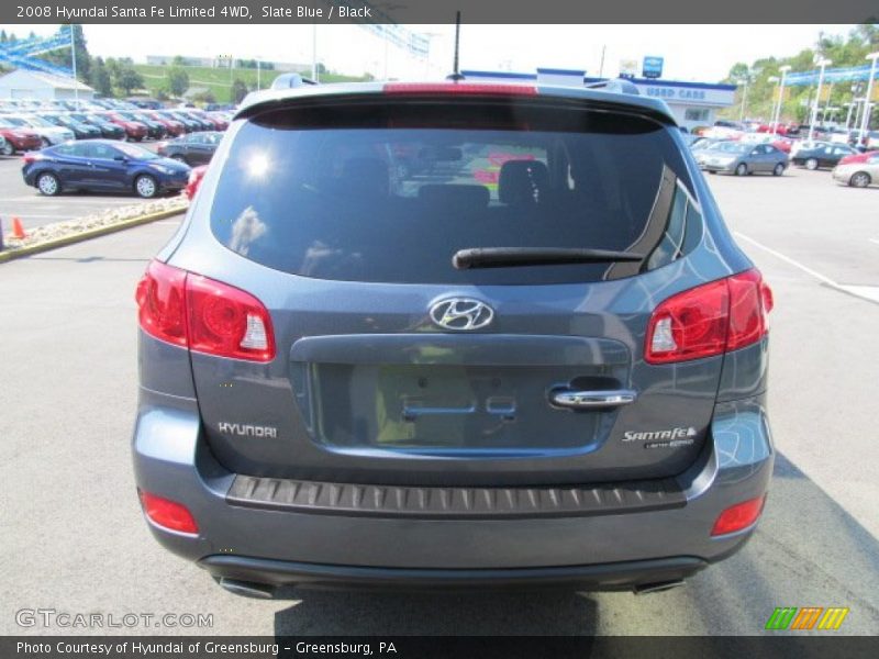 Slate Blue / Black 2008 Hyundai Santa Fe Limited 4WD