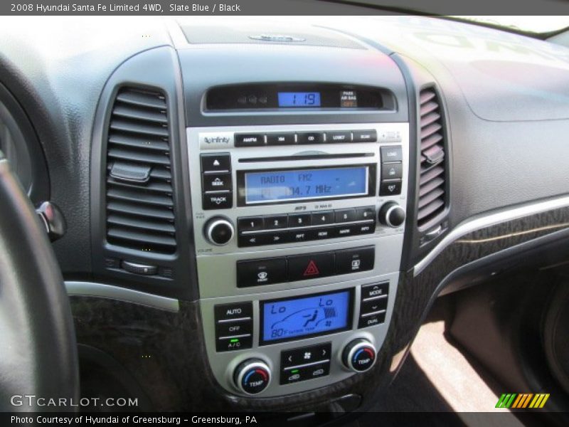 Slate Blue / Black 2008 Hyundai Santa Fe Limited 4WD