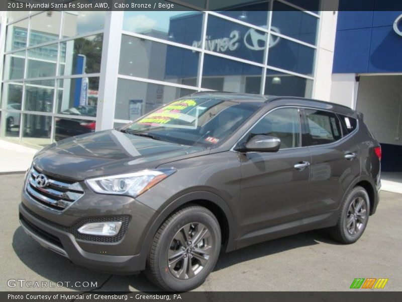 Cabo Bronze / Beige 2013 Hyundai Santa Fe Sport AWD