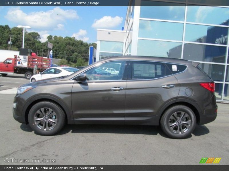 Cabo Bronze / Beige 2013 Hyundai Santa Fe Sport AWD