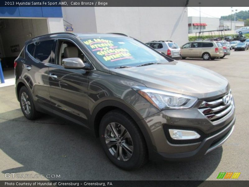 Cabo Bronze / Beige 2013 Hyundai Santa Fe Sport AWD