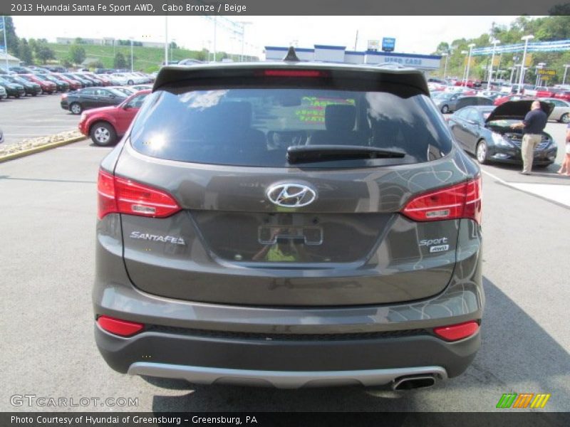 Cabo Bronze / Beige 2013 Hyundai Santa Fe Sport AWD