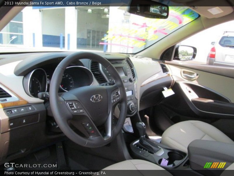 Cabo Bronze / Beige 2013 Hyundai Santa Fe Sport AWD