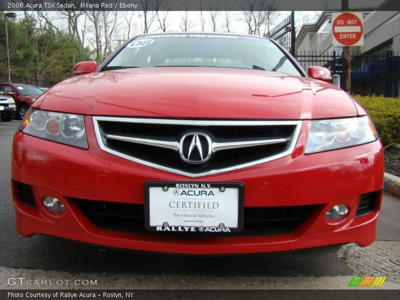 Milano Red / Ebony 2008 Acura TSX Sedan