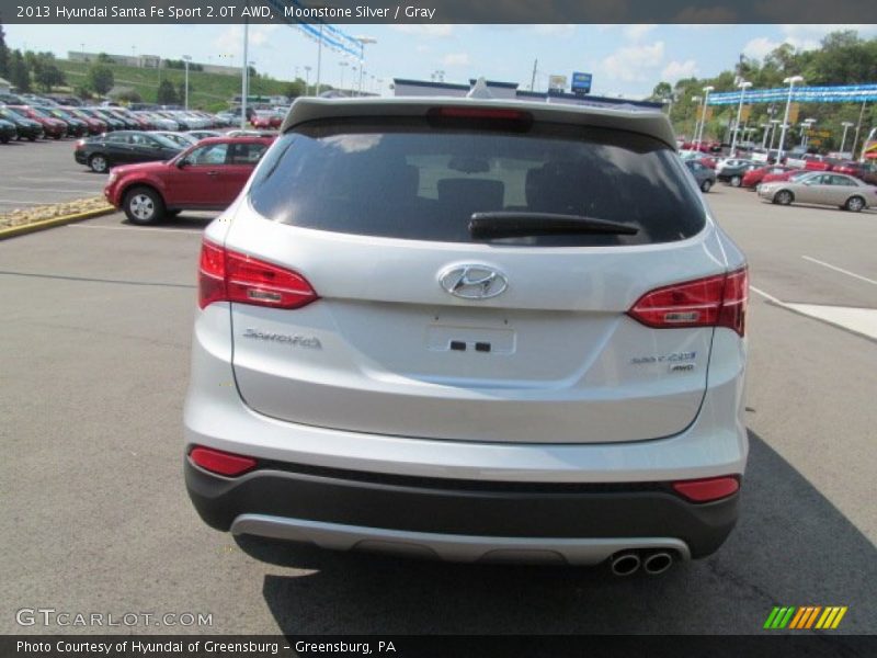 Moonstone Silver / Gray 2013 Hyundai Santa Fe Sport 2.0T AWD