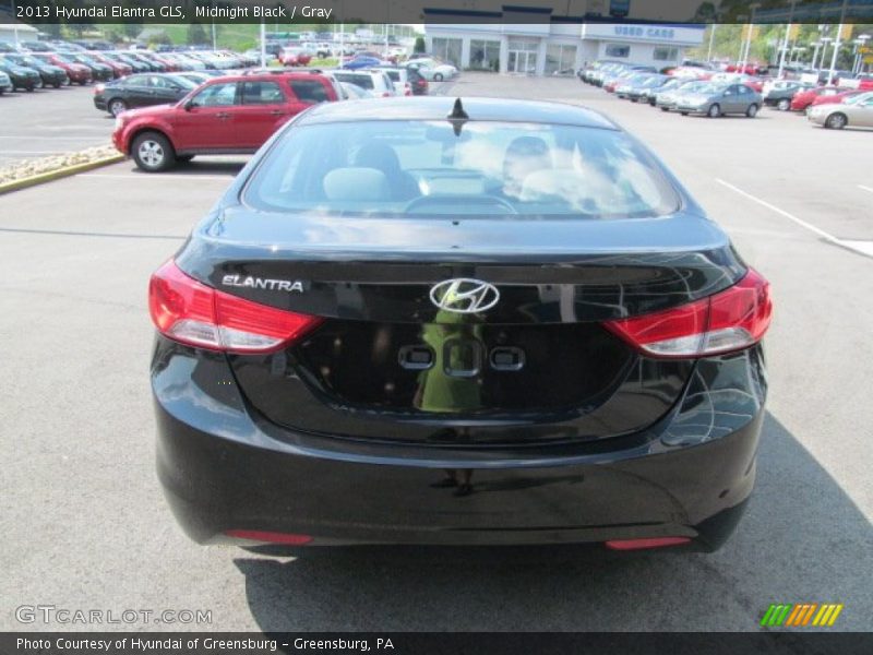 Midnight Black / Gray 2013 Hyundai Elantra GLS