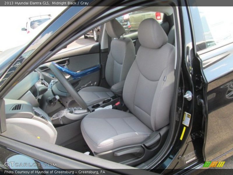 Midnight Black / Gray 2013 Hyundai Elantra GLS