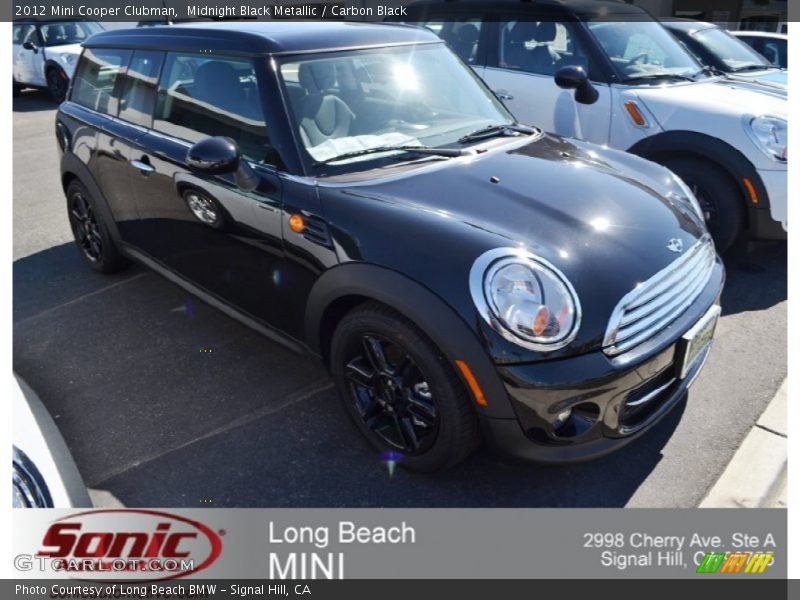 Midnight Black Metallic / Carbon Black 2012 Mini Cooper Clubman