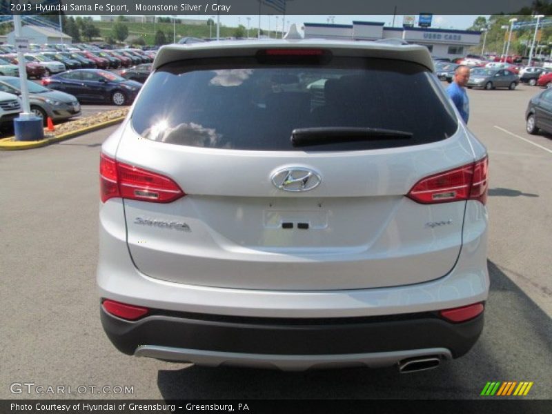 Moonstone Silver / Gray 2013 Hyundai Santa Fe Sport