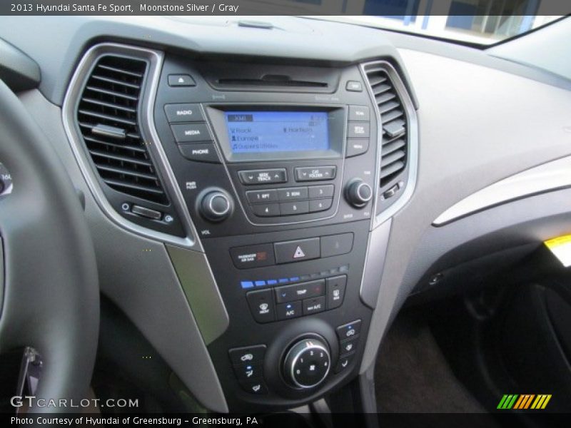 Moonstone Silver / Gray 2013 Hyundai Santa Fe Sport