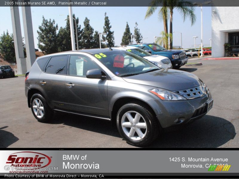 Platinum Metallic / Charcoal 2005 Nissan Murano SE AWD