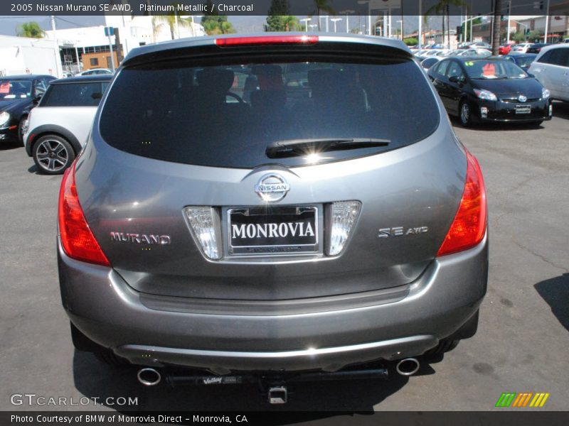 Platinum Metallic / Charcoal 2005 Nissan Murano SE AWD