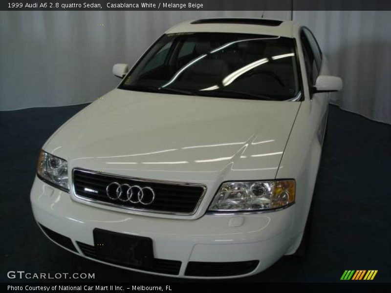 Casablanca White / Melange Beige 1999 Audi A6 2.8 quattro Sedan