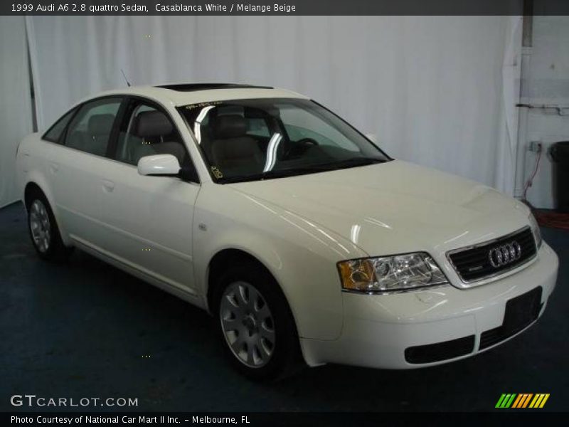 Casablanca White / Melange Beige 1999 Audi A6 2.8 quattro Sedan