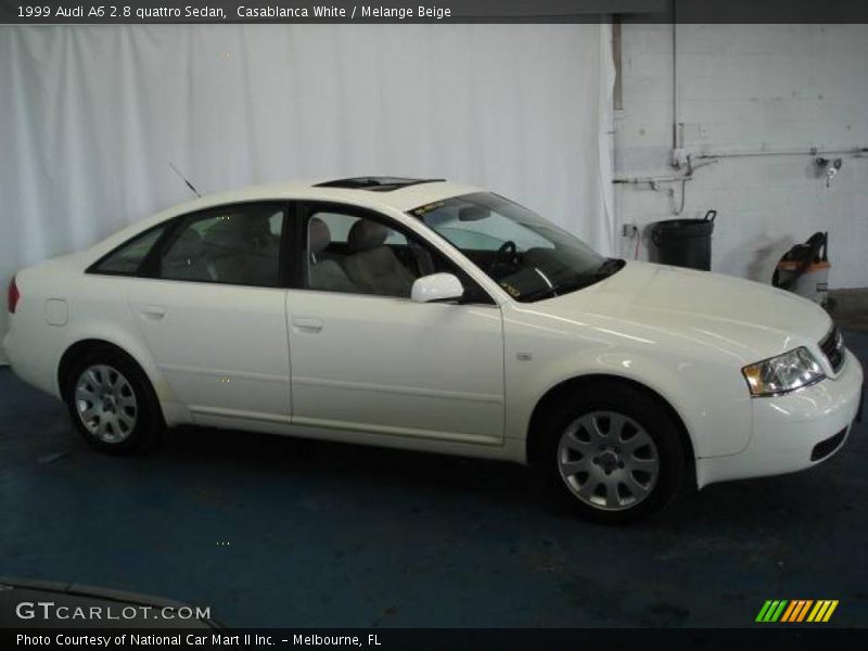 Casablanca White / Melange Beige 1999 Audi A6 2.8 quattro Sedan