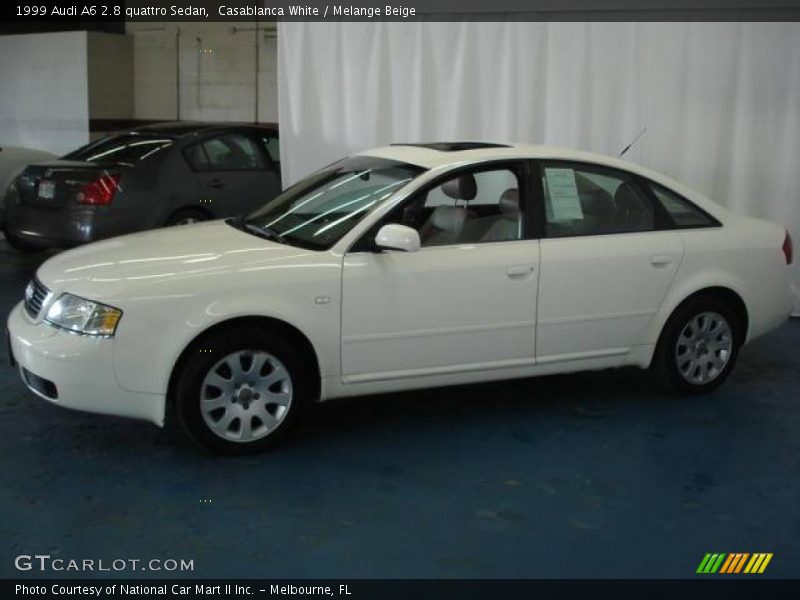 Casablanca White / Melange Beige 1999 Audi A6 2.8 quattro Sedan
